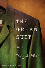 Image of a green suit jacket on a hanger