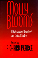 cover of Molly Blooms is blood red, fading from dark to lighter