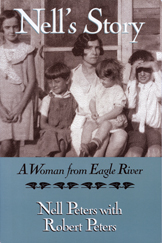 The cover of Nell's story features an old photo of a woman that could be Nell, with four children.
