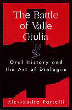 Cover of Valle Giulia is red and black, with a vague cross shape to it.