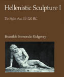 cover of Hellenistic Sculpture is brown and featuring a photo of an ancient stone statue of a man.
