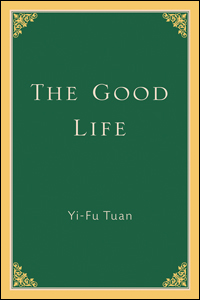 The Good Life text printed on green background