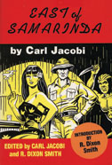 Cover image is black, white, yellow and red, with an illustration of a man next to a woman, with someone behind the man with a knife.
