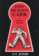 Book cover is black, with a red keyhole and a man on the ground with a knife in his chest.