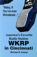 A cover of America's Favorite Radio Station: WKRP in Cincinnati, with a light blue cover of a microphone.