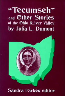 Book cover is maroon, with photo of author in front of green state of Ohio.