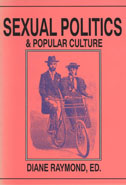 Cover of book is pink and has an image of a man and woman on a bicycle.