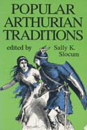 Cover of book is green with an image of a blue knight and a woman.