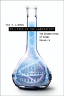 cover of Carmen shows a photo illustration of a beaker or flask with a helix and a governmental building inside, undergoing some process