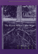 cover of Teare's book is purple-toned photo of a tree, seen from both above and below ground. Roots and Branches.