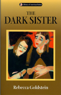 the cover of Dark Sister shows a painting of two sisters is a somber mood.