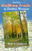 cover of Crawford is a photo of hikers on a Wisconsin trail in Autumn, superimposed on a Wisconsin map.