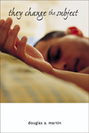 the cover of Martin's book is a photo illustration. A man with short cropped hair is sleeping on a pillow,  but its unclear whether he is sleeping, passed out, or dead.