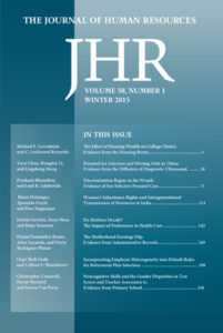 A Cover of the Journal of Human Resources